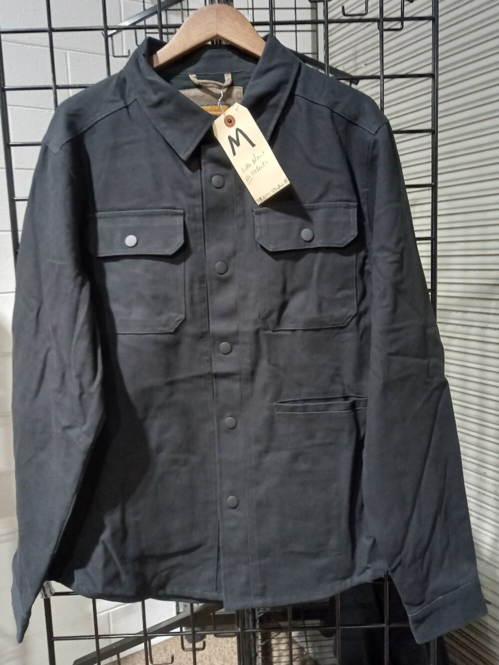 Concealed Carry Flannel Lined Canvas Shirt Jacket | Medium